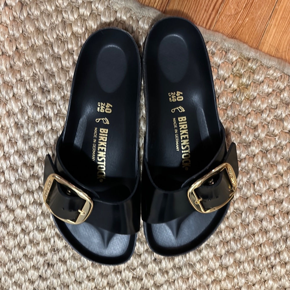 Birkenstock Madrid Big Buckle, Black